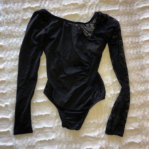 Black Longsleeved Leotard